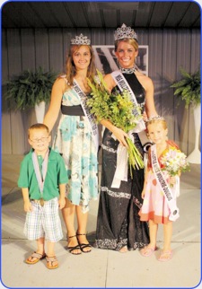 2010 MoDo Royalty - Kaleb Jeffers, Tuscola- Little Mr. Moultrie-Douglas; Tammy Little, Tuscola- Jr. Miss Moultrie-Douglas; Shelby Greger, Villa Grove- Miss Moultrie-Douglas; and Reggan Smith, Camargo- Little Miss Moultrie-Douglas